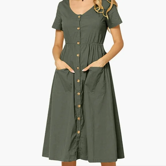 green midi day dress Day Getaway Midi Dress in Island Green – Allure Clothing Boutique